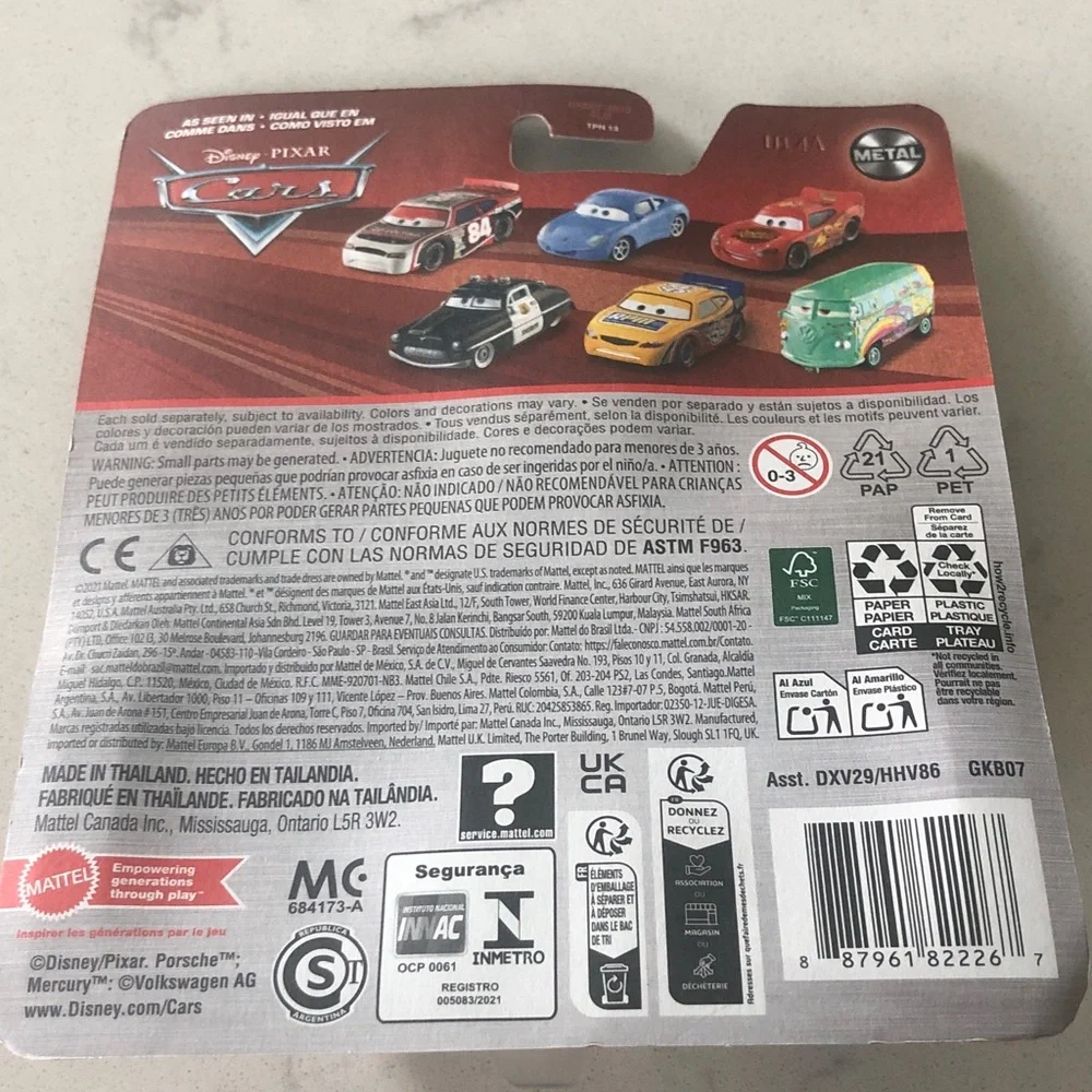 Mattel Disney Pixar Cars Yellow Billy Oilchanger Die-Cast Car